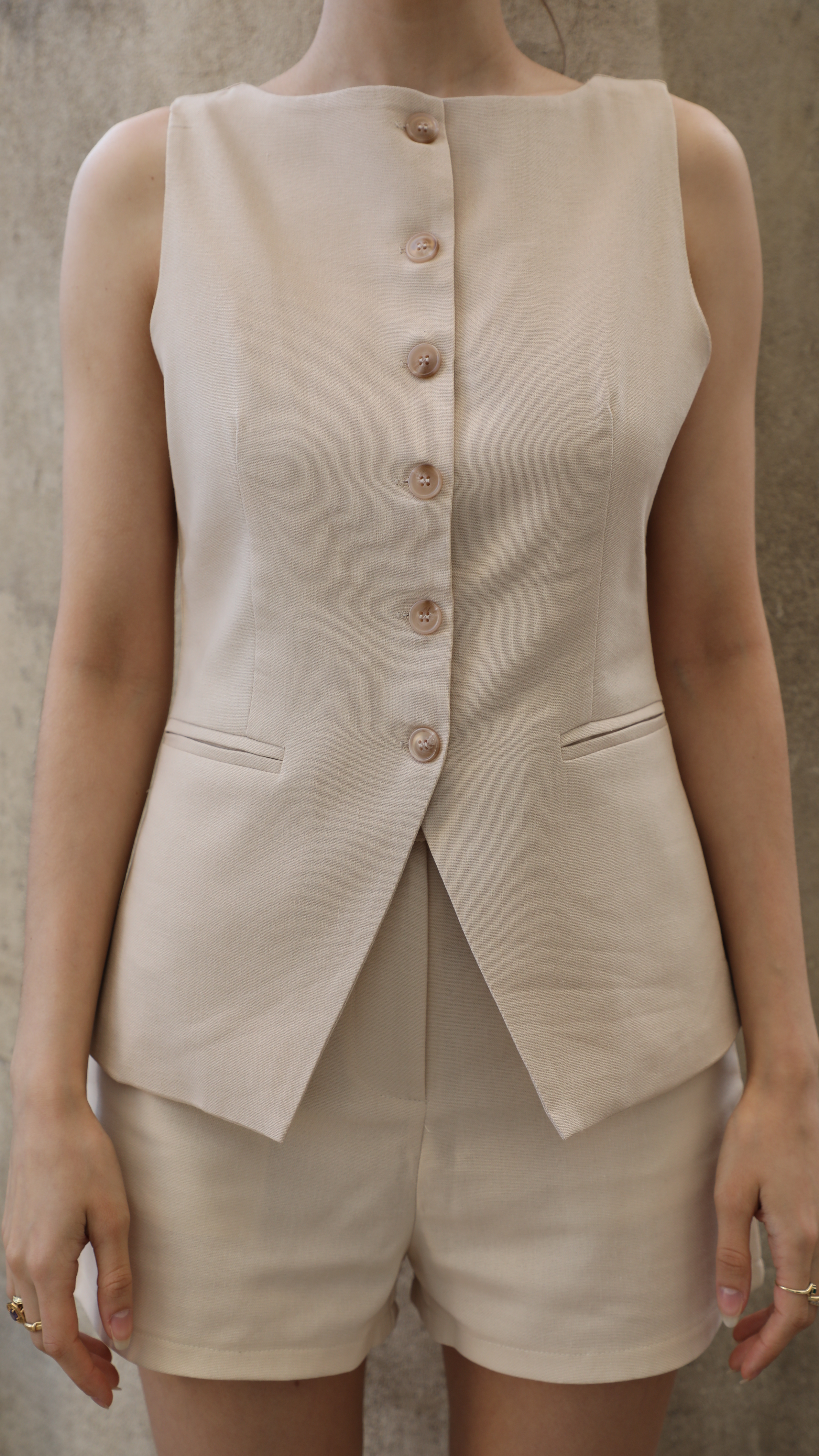 Ensemble Aurore - Short beige